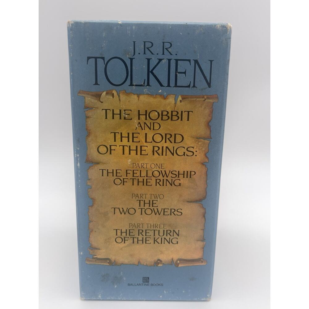 Lord of the Rings JRR Tolkien Box Set 1986 Ballantine 4 Paperback Books, Hobbit - Picture 16 of 16